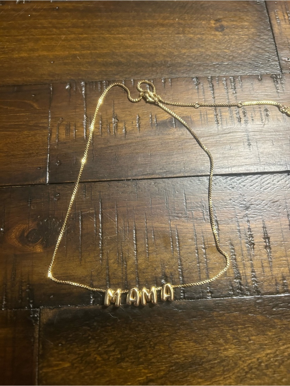 BaubleBar Gold Mama necklace